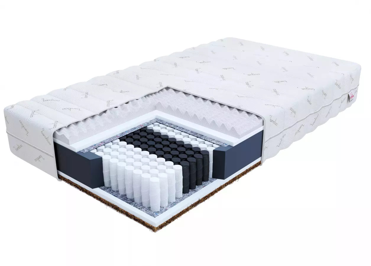 Kelių kamerų čiužinys  su bambuko paviršiumi MEMFIS 120X200