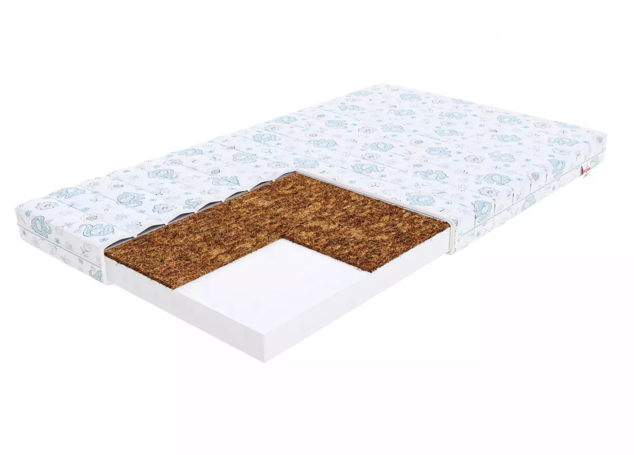 Vaikiškas porolono čiužinys su kokosu CALM DUMBO 60X120