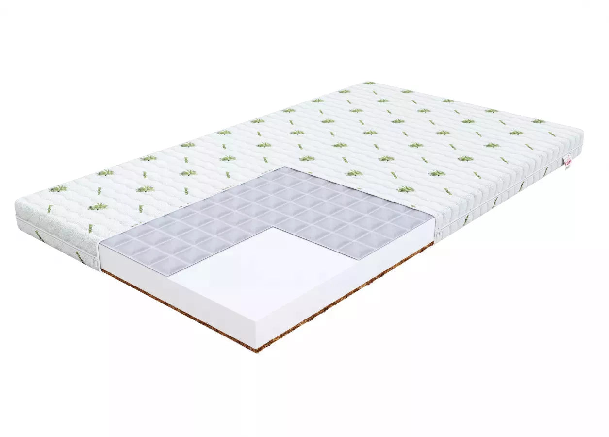 Vaikiškas grikių ir kokoso čiužinys su Aloe vera paviršiumi BABY COMFORT 70X120